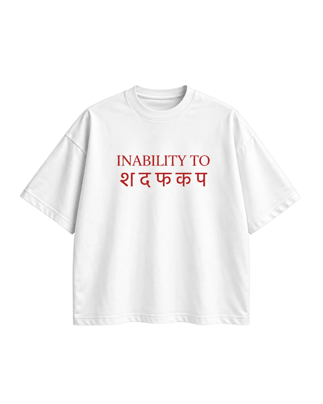 INABILITY TO TEE — White