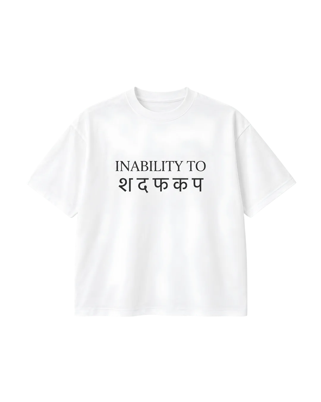 INABILITY TO TEE — White