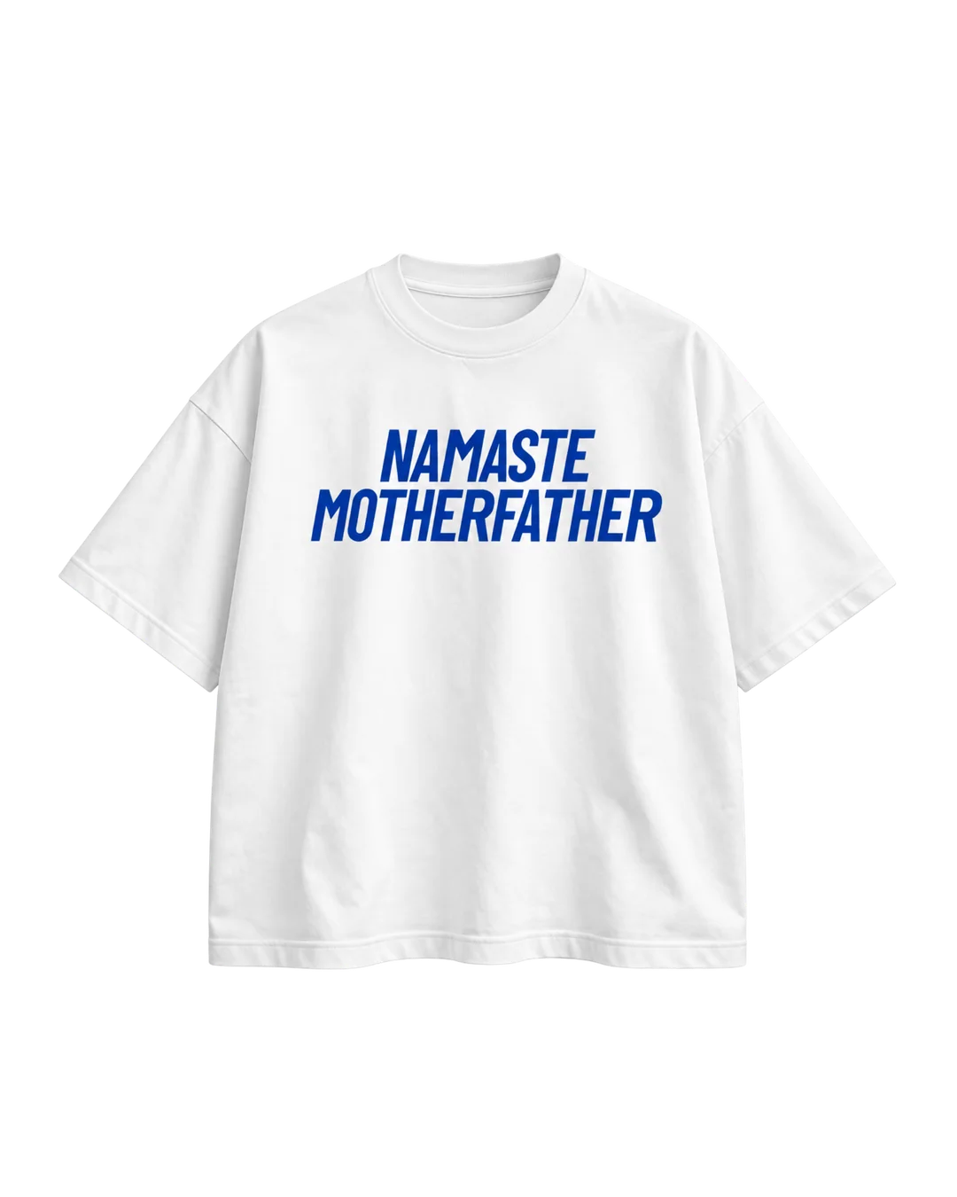 NAMASTE MOTHERFATHER TEE — White