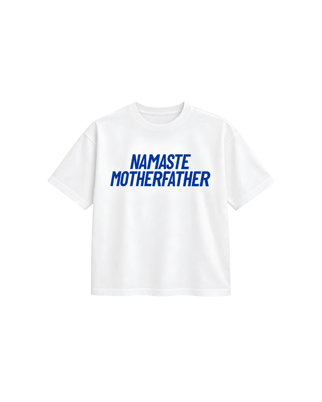 NAMASTE MOTHERFATHER TEE — White